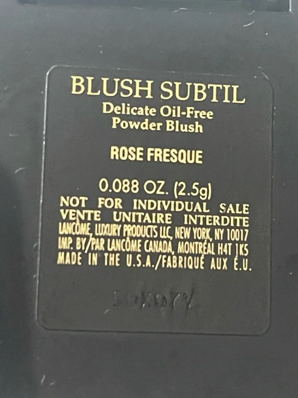 Lancôme Blush Subtil Rose Fresque .088 oz Brand New